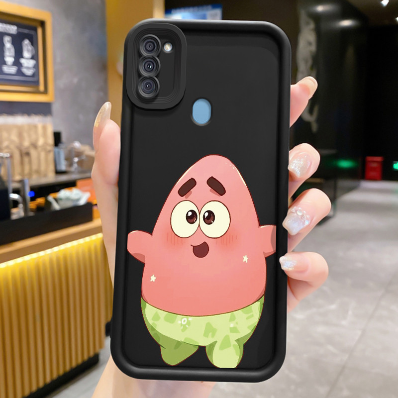 MATA เคสโทรศัพท์สําหรับ Samsung Galaxy A11 M11 เคสโทรศัพท์การ์ตูนรูปแบบ Big Eyes HP Cesing Eyes ซิลิ