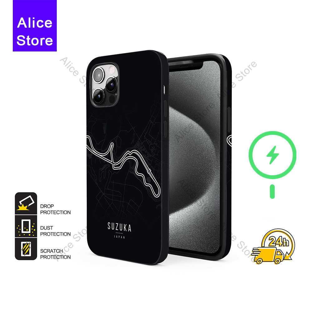 Suzuka F1 Track Map เคสโทรศัพท์สําหรับ iPhone 17 Pro Max / iPhone 16 Pro Max / 15 Pro Max / 13 เคสป้