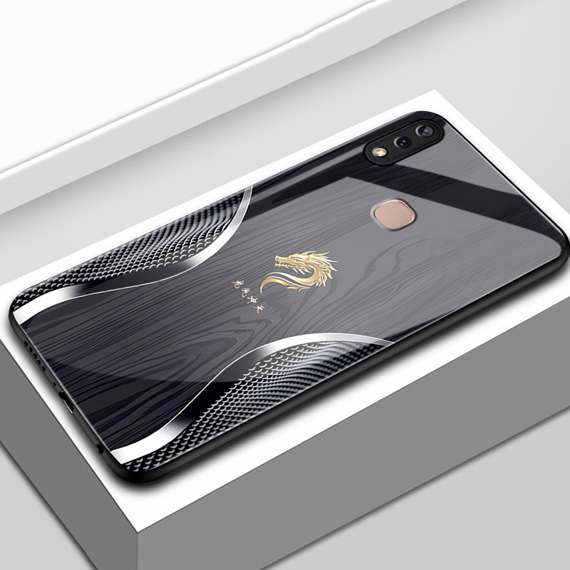 เคสสำหรับ VIVO Y85 Y85A V9 V9 Pro V9 Youth Z1 Z1i Z3x เคสโทรศัพท์มังกรเปลือกแก้วกันกระแทก