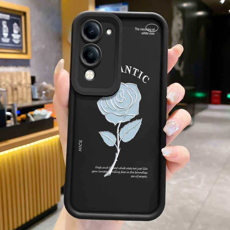 เคส Hp สําหรับ VIVO Y04 Y29s 5G Y19 5G T4 Lite 5G เคส Hp Casing Bear Pattern Gold Bow Mesh HP Cesing