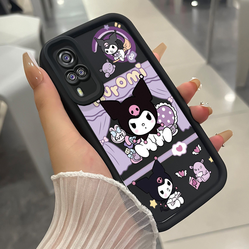เคสสำหรับ VIVO Y51 2020 Y51A 2020 Y31 2020 Y53s Y33 เคสโทรศัพท์กระต่ายสามสีซิลิโคนกันกระแทก – โปรปัง