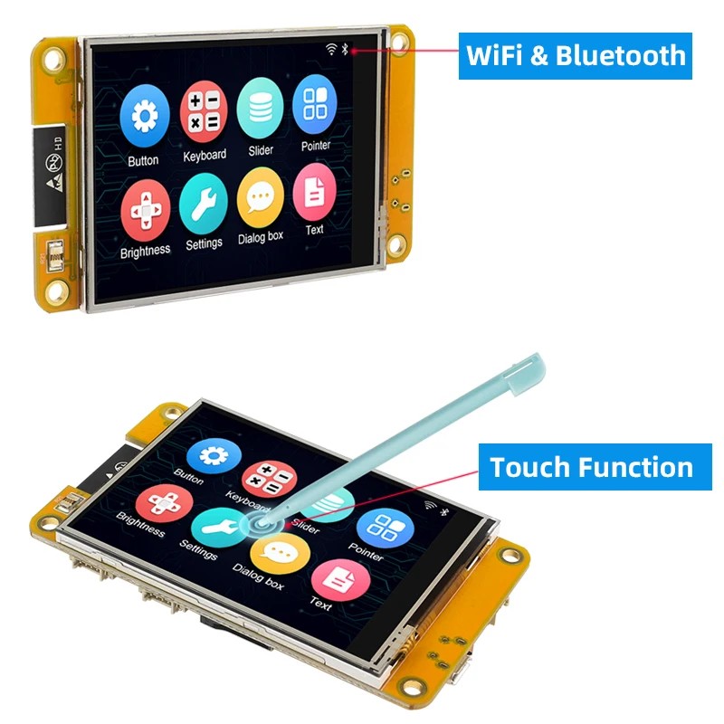 N ESP32 MCU 2.8 นิ้วจอแสดงผลอัจฉริยะสําหรับ Arduino LVGL WIFI Bluetooth Touch WROOM 240*320 หน้าจอ L