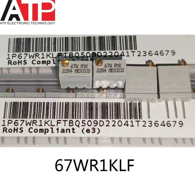 10 ชิ้น/ล็อตใหม่ Original BI 1P67WR 67WR Series 67WR1KLF 1K 2K 5K 10K 20K 50K 100K 200K 500K DIP3 To