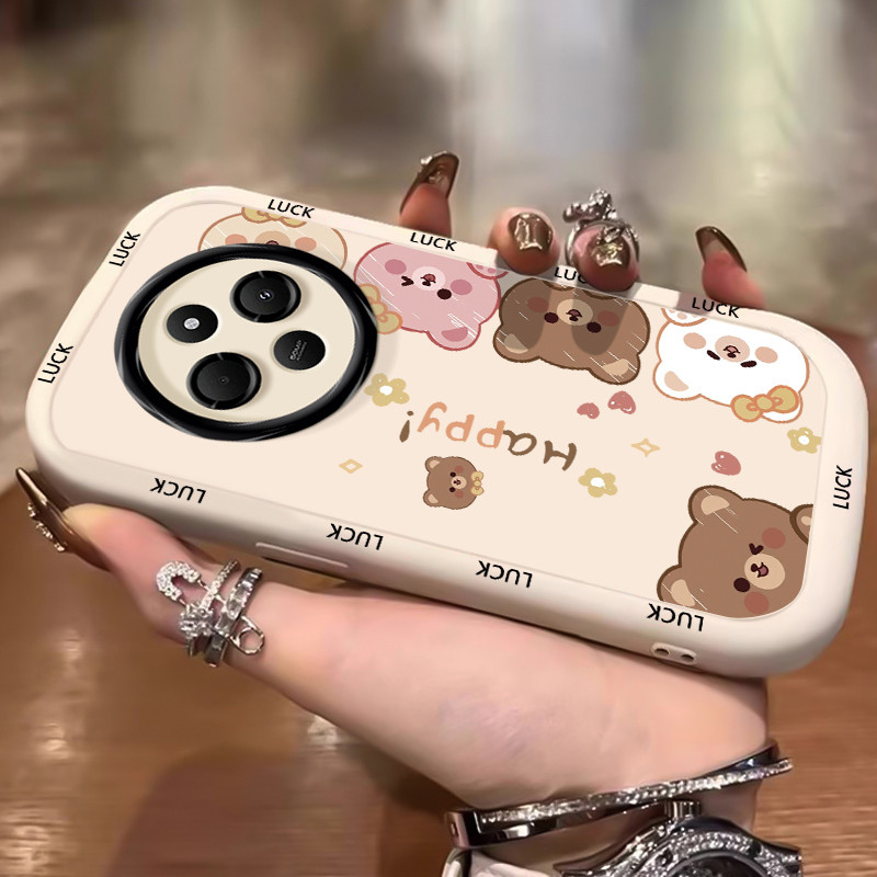 เคสสำหรับ Xiaomi Redmi 14C 5G A4 5G A14R 5G POCO C75 5G POCO M7 5G เคสโทรศัพท์หมีกระต่ายซิลิโคนกันกระแทก - รูปที่ 7