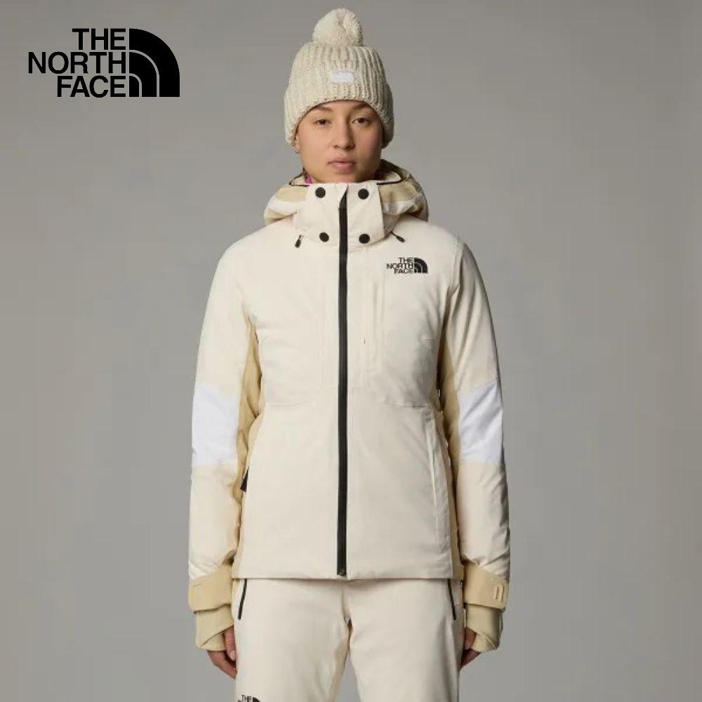 THE NORTH FACE WOMEN LENADO JACKET- ดูตาราง US Size - WHITE DUNE-GRAVEL-KHAKI STONE แจ็กเก็ตสกีกันหนาวผู้หญิง