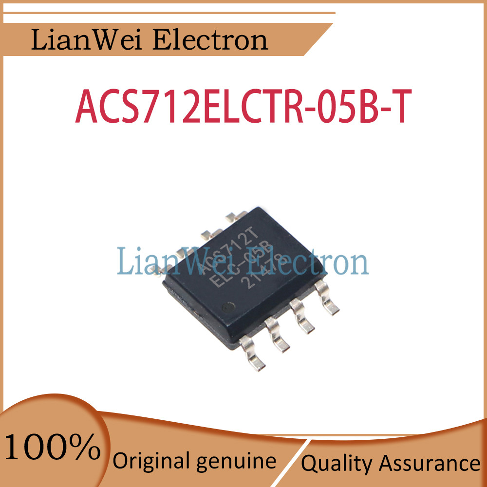 100% ใหม่ Original ACS712T ACS712ELCTR-05B-T ACS712TELC-05B ชิปเซ็ต IC SOP-8