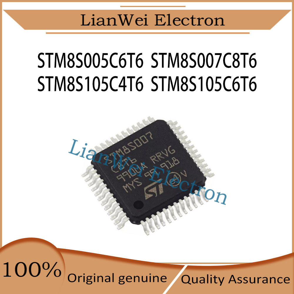 100% ใหม่เดิม STM8S005 STM8S007 STM8S105 STM8S005C6T6 STM8S007C8T6 STM8S105C6T6 IC M-48CU ชิปเซ็ต LQ