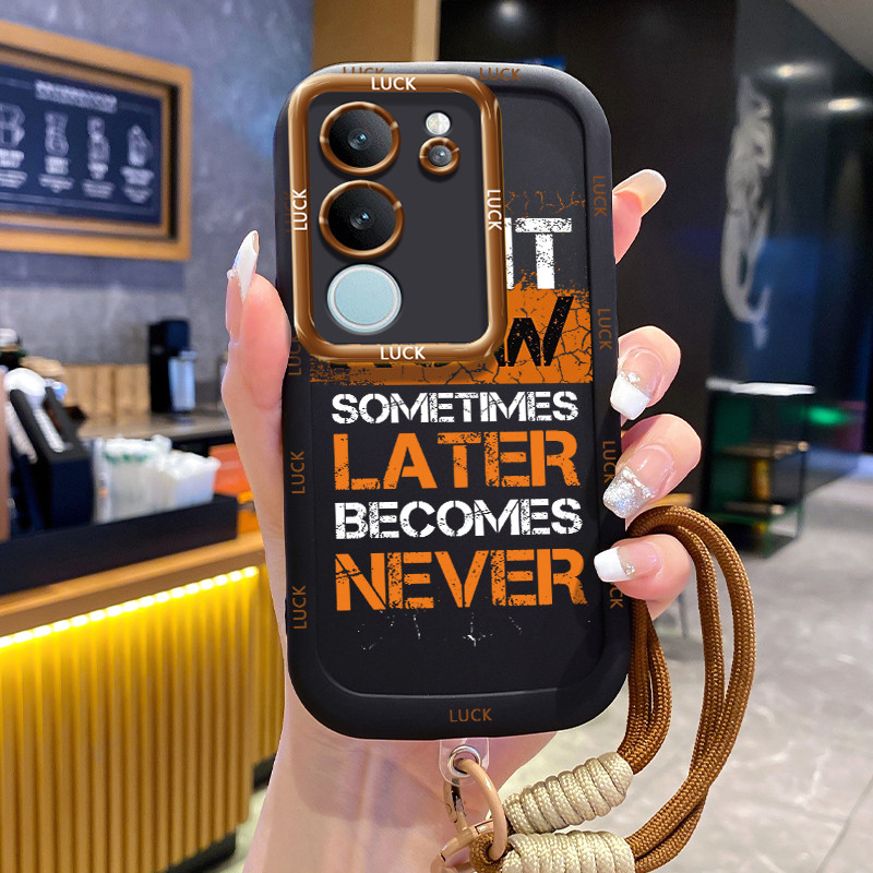 VIVO V29 5G V29E 5G V29 Pro 5G CasePersonal Case Soft Case พร้อมเชือกเส้นเล็ก