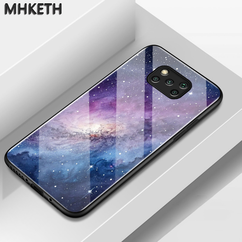 เคสสำหรับ POCO X3 X3 Pro X3 NFC เคสโทรศัพท์แก้วเรียบกับลวดลายท้องฟ้าเต็มไปด้วยดวงดาว ราคา ถูกที่สุด ดีลบีเคเค