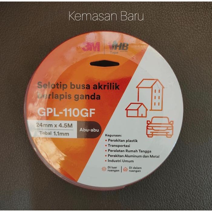 Choice - เทปคู่ 3M Vhb 24Mm X 4.5M โฟมสีดําดั้งเดิมสําหรับยานยนต์