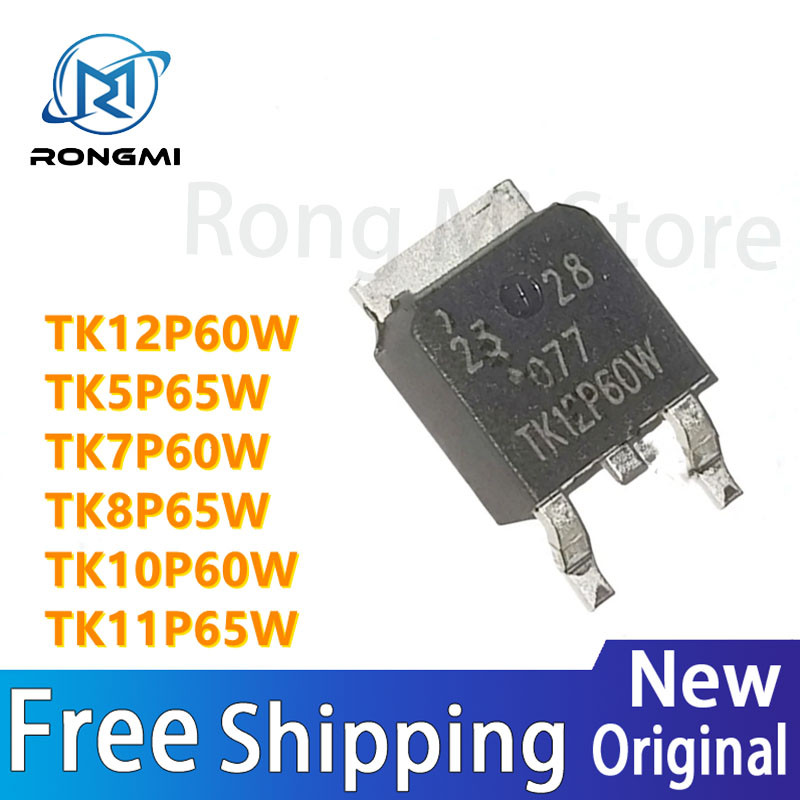 10Pcs100% ใหม่ TK5P65W@ TK7P60W @TK8P65W@ TK10P60W @TK11P65W TK12P60W TO-252 IC ในสต็อกจัดส่งที่รวดเ