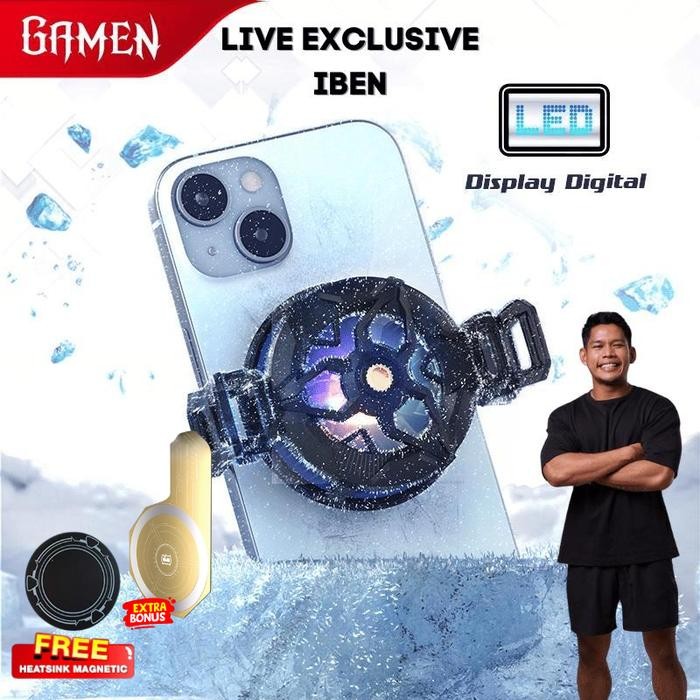 HP Central Eletech - [Live Exclusive Iben] พัดลมหม้อน้ํา Gmr06 โทรศัพท์มือถือแบบแม่เหล็ก Super Mobil