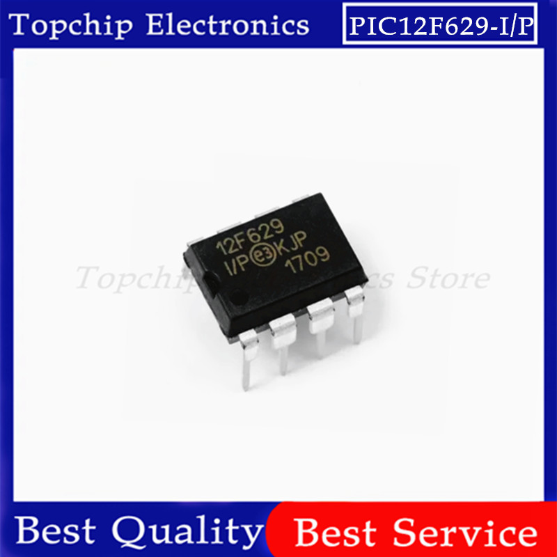 5pcs PIC12F629-I/P PIC12F675-I/P PIC12F629 PIC12F675 12F629 12F675 DIP-8 8-bit flash microcontrol