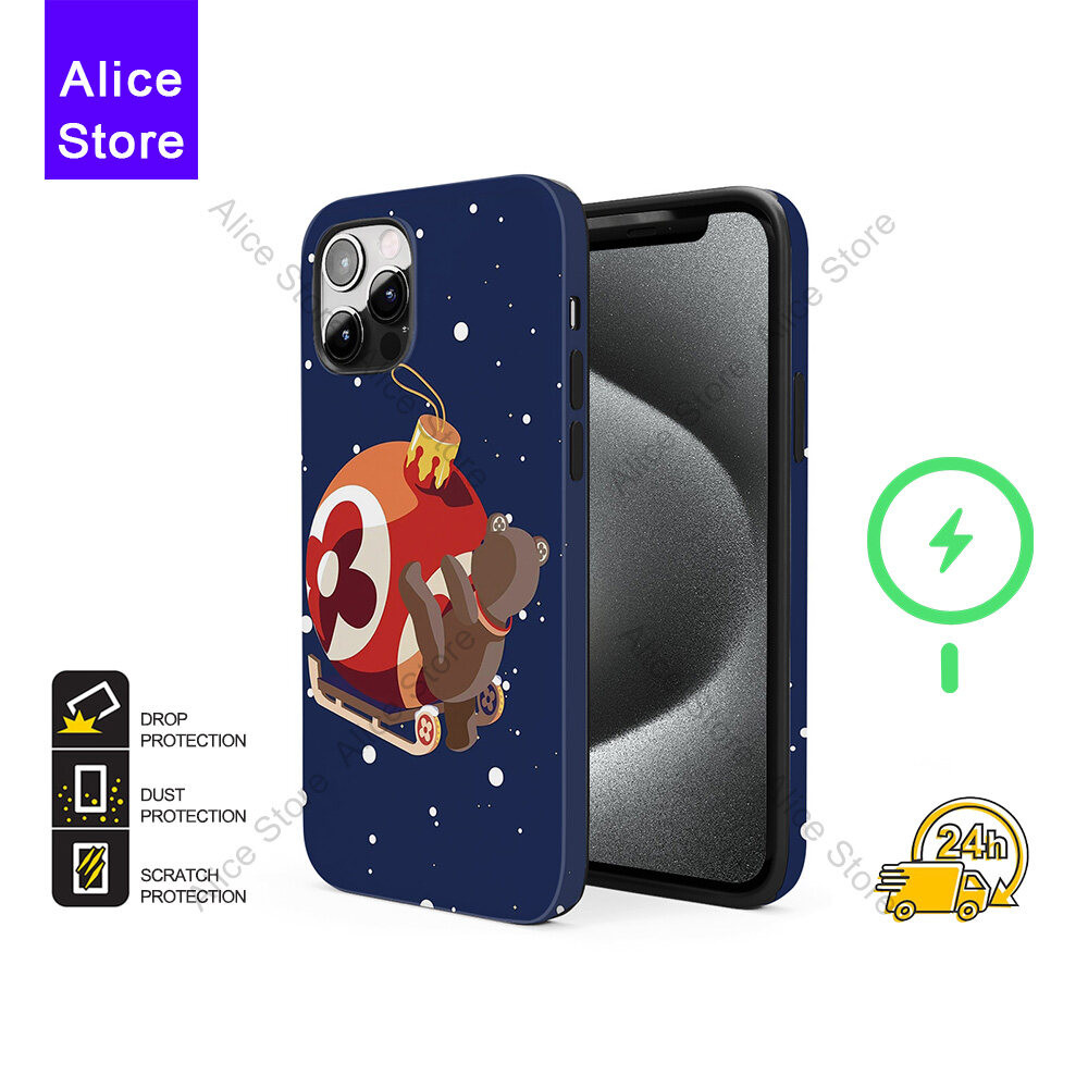 เคสโทรศัพท์หมีสําหรับ iPhone 17 Pro Max / iPhone 16 Pro Max / 15 Pro Max / 13 เคสป้องกัน C626