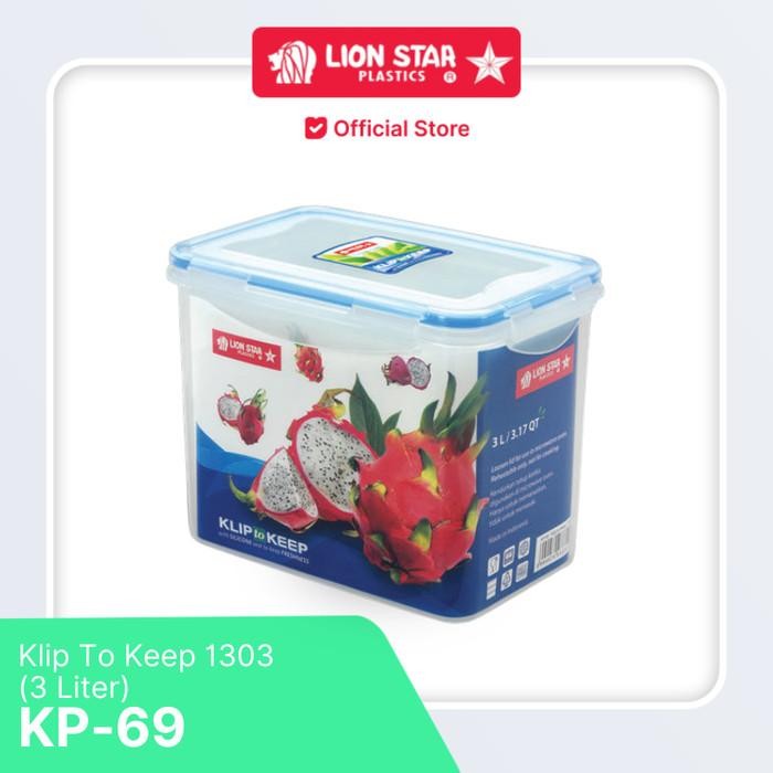 Lion Star T Container Four Food Clip To Keep 1303 (3L) Kp-69