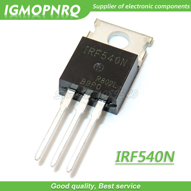20pcs IRF540N IRF540 IRF540NPBF MOSFET MOSFT 100V 33A 44mOhm 47.3nC ถึง 220 ใหม่เดิม