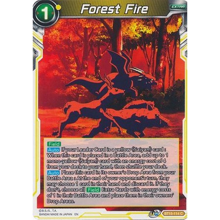 การ์ดเพลิงป่าดราก้อนบอล - บาท15-114 - ทั่วไป