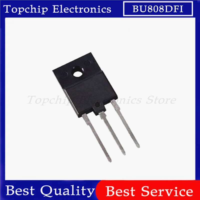 ยี่ห้อใหม่ 5 ชิ้น BU808DFI TO-3PF BU808DF1 BU808 TO-3P