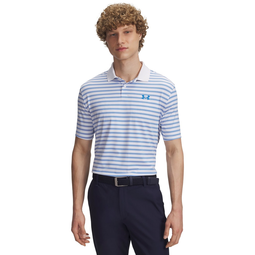 Under Armour เสื้อโปโลสำหรับผู้ชาย UA Matchplay Stripe — صورة 2