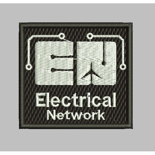 HD-R58 PATCH LOGO ELECTRICAL NETWORK EMBROIDERY อุปกรณ์เสริม BET/EMBLEM