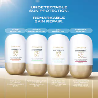 [Buy 1 Get 1] Lancaster Sun Perfect Air Daily Invisible Fluid Pore & Imperfections Spf50, 40ml
