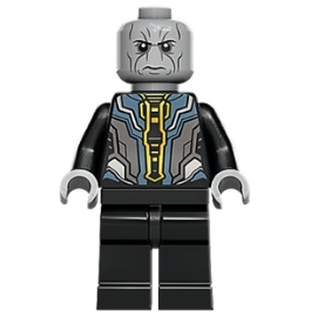 Brick2cube Minifigure - Ebony Maw - Light Bluish Gray Head - sh0827