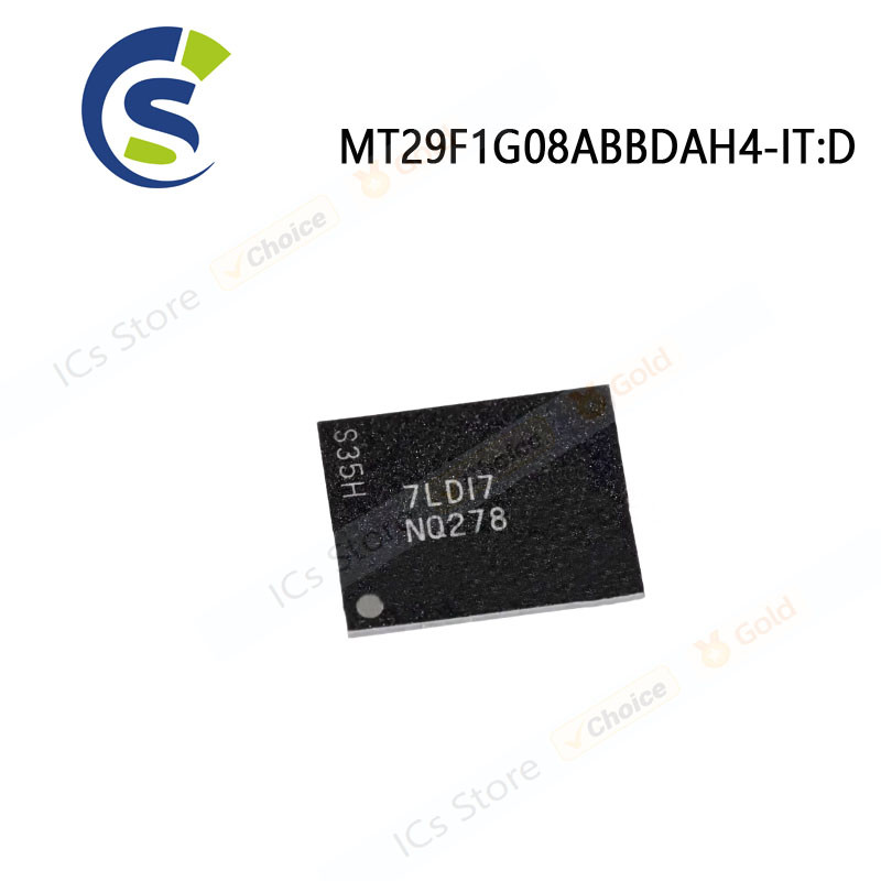 2PCS-10PCS ใหม่และต้นฉบับ MT29F1G08ABBDAH4-IT D MT29F1G08ABBDA รหัส NQ278 BGA Chipset MT29F1G08ABBDA