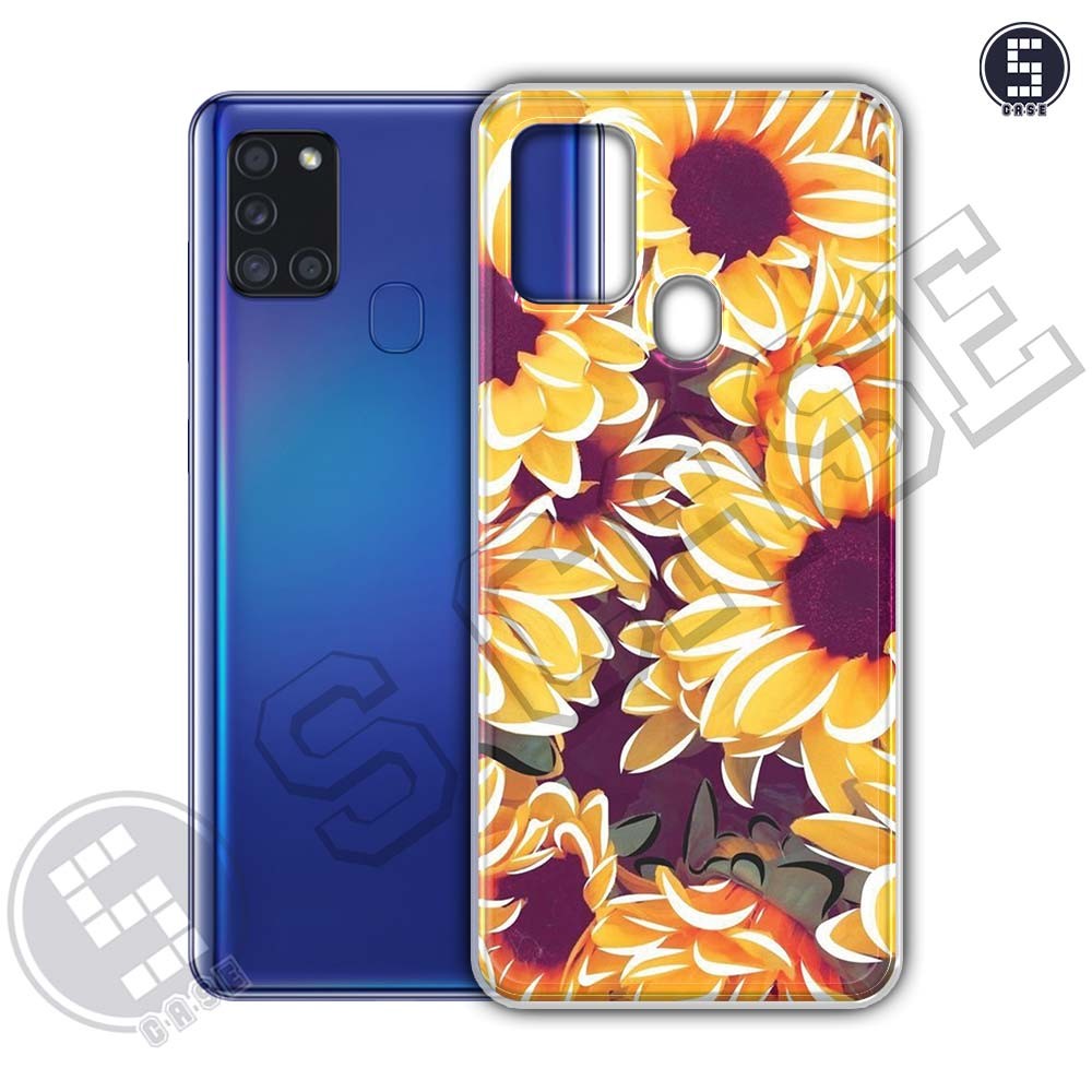 เคสสําหรับ Samsung A21s หลายรุ่น SLC09 Flower Art
