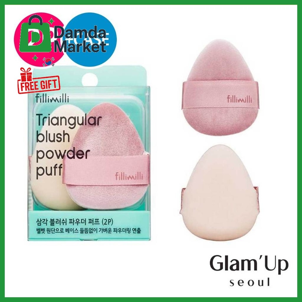 Fillimili Triangle Blush Powder Puff 2p Olive Young Makeup Tool