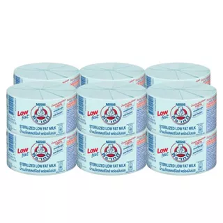 [สินค้าส่งด่วน] ตราหมี นมสดสเตอริไลส์พร่องมันเนย 140 มล. X12