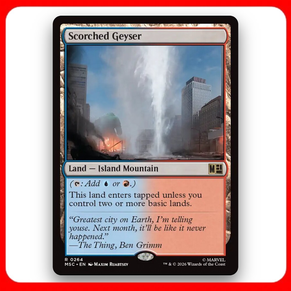 [MTG] Scorched Geyser (#264) [MSC] [LAND] [RARE] | Magic the Gathering