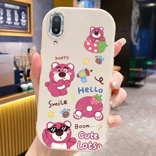 เคสสำหรับ Samsung Galaxy A02 M02 เคสโทรศัพท์สัตว์น่ารักกันกระแทกกลมและอ้วน