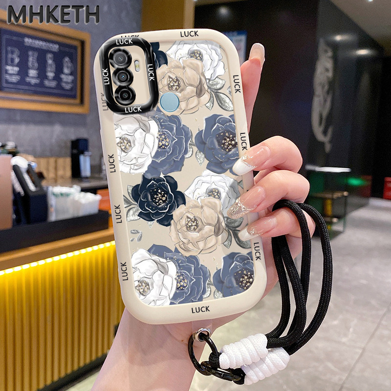 MHKETH เคสสำหรับ OPPO A53 2020 A33 2020 A53s A32 A11s เคสโทรศัพท์กันกระแทกมีสายคล้องดีไซน์ไม่เหมือนใคร