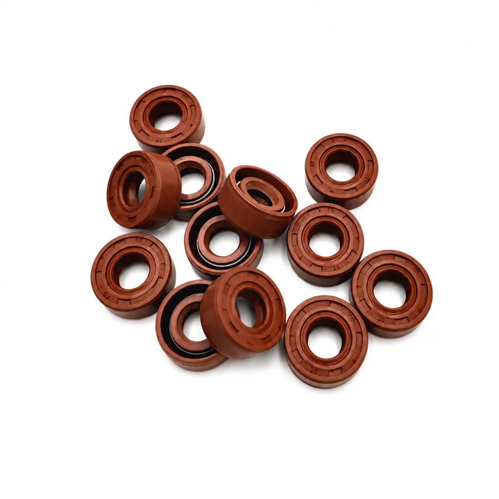 ออยซีล Oil seal Viton TC ID 9 mm ซีลกันน้ำมันเพลาหมุน ทนความร้อน  9x18x7, 9x19x5, 9x19x7, 9x20x7, 9x