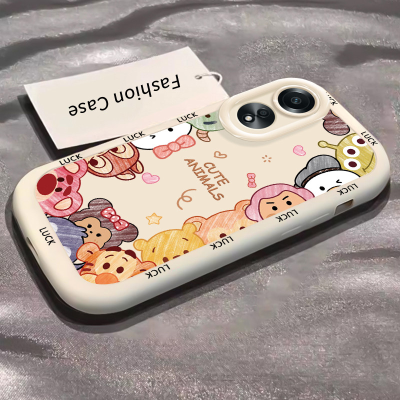 เคสสำหรับ OPPO A58 4G A58 5G A58X 5G A78 5G A1X 5G A2X 5G เคสโทรศัพท์สัตว์น่ารักซิลิโคนกันกระแทก