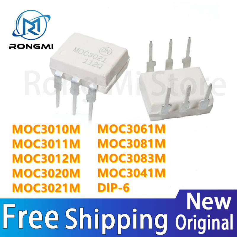 10 ชิ้น MOC3021M 3021M MOC3010M 3010M MOC3011M 3011M MOC3012M 3012M MOC3020M MOC3061M 3061M MOC3081M