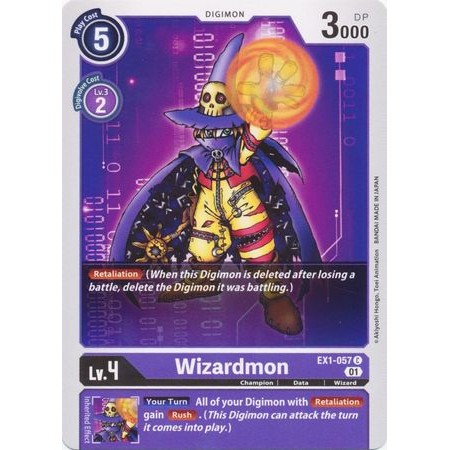 การ์ด Digimon Wizardmon - EX1-057 - ทั่วไป