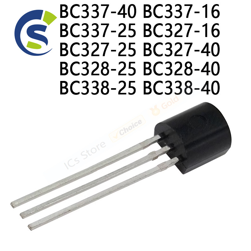 100PCS BC337 TO-92 ทรานซิสเตอร์ NPN BC337-40 BC337-16 BC337-25 BC327-16 BC327-25 BC327-40 BC328-25 B