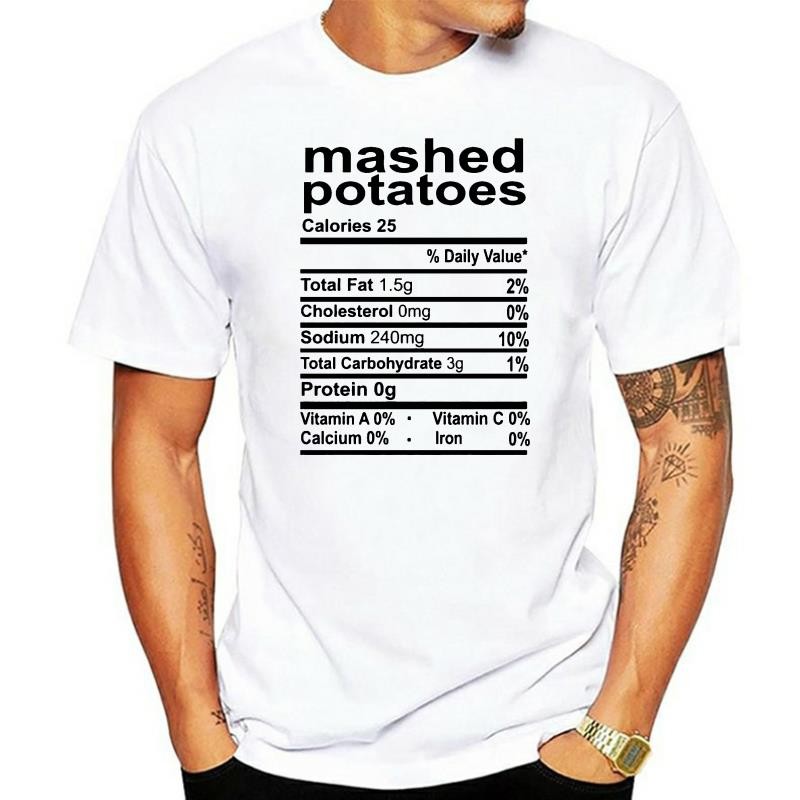 เสื้อยืดผู้ชาย Mashed Potato Nutrition เสื้อยืดผู้ชาย