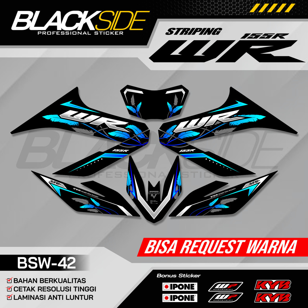 Yamaha WR 155 Striping - รายชื่อสติ๊กเกอร์ WR 155 - 42