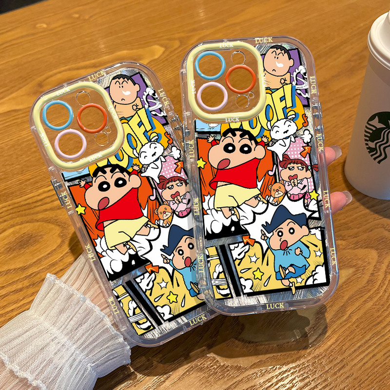 Soft Crayon Shinchan การ์ตูนใหม่น่ารักปลอก Hp Vivo Y21d iQOO Z10 Z10R Y19S Pro Y29 V50 Lite V60 Y400