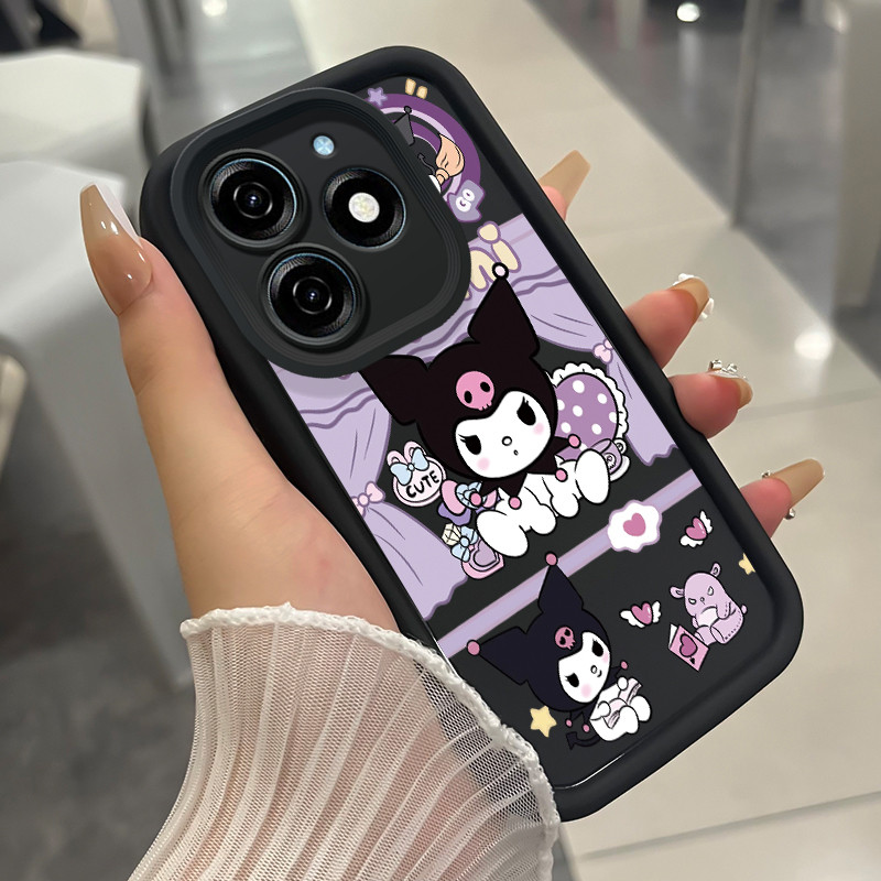 เคสสำหรับ Tecno Spark 20 Spark 20C Spark 20P เคสโทรศัพท์กระต่ายสามสีซิลิโคนกันกระแทก