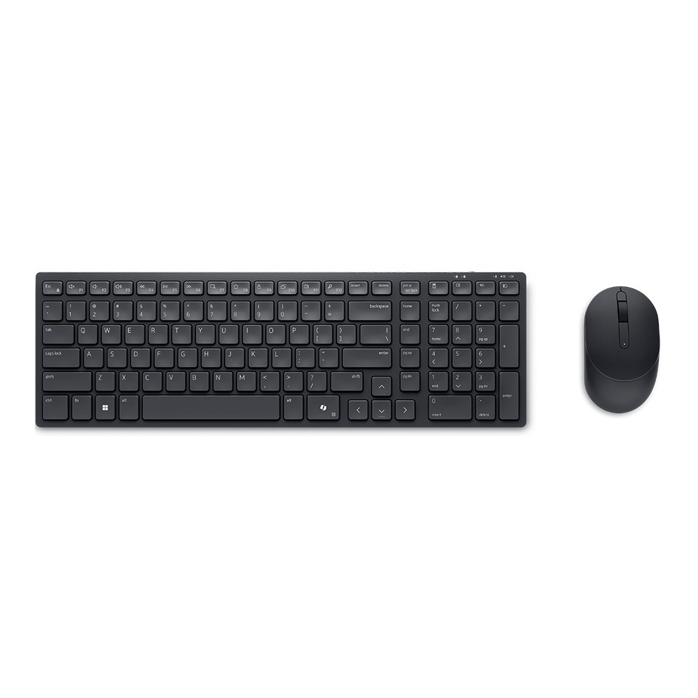WIRELESS KEYBOARD & MOUSE (คีย์บอร์ดและเมาส์ไร้สาย) DELL KM555 - BLACK ##