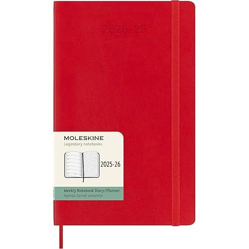 [Direct from JP] Moleskine 2025 Planner, 18-Month Weekly Diary, July Start, Large Size (13cm x 21cm)