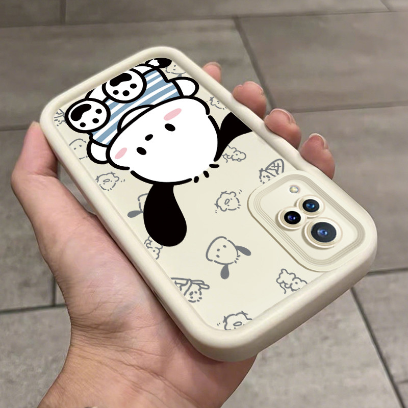 เคสสำหรับ VIVO V21 4G V21 5G เคสโทรศัพท์สุนัขแมวสามสีซิลิโคนกันกระแทก