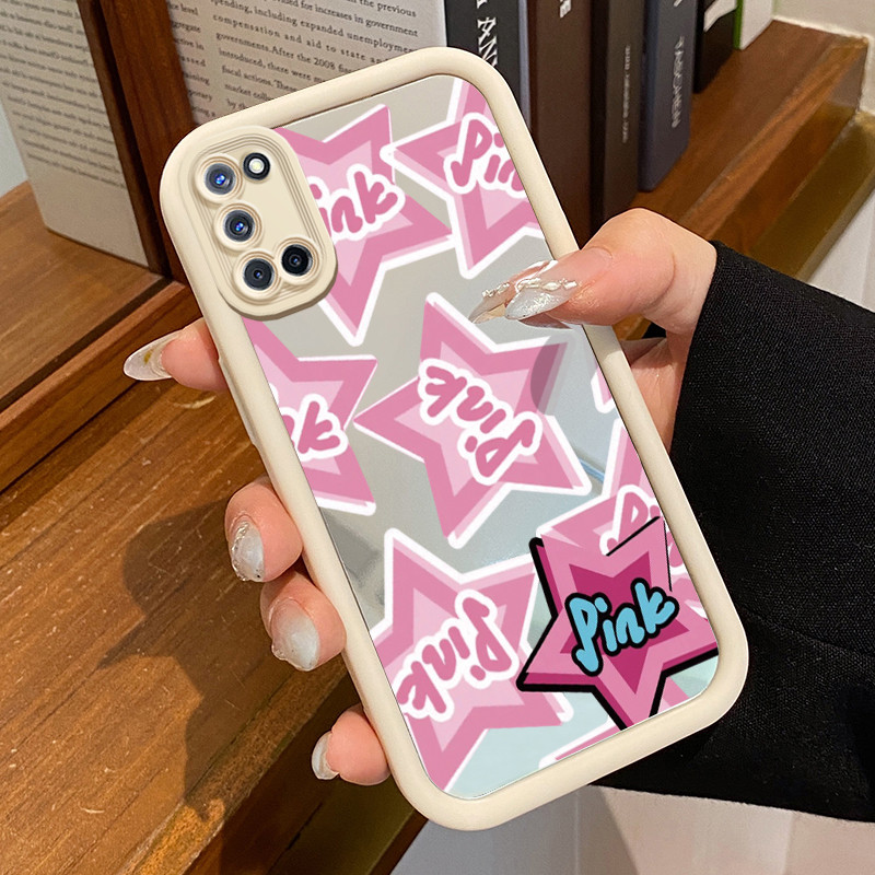 OPPO A52 OPPO A72 OPPO A92 Case Star Graffiti HP Case Pattern Mirror Case Cesing Silicone Softcase