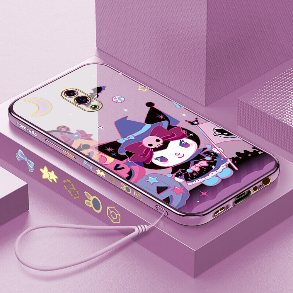 LOKAL [จัดส่งในพื้นที่] OPPO Reno 3 4 4f 5 5k 6 7 7z 8 8T 8Z 4G 11F 13FS 5G Casing HP Kuromi Si Demi