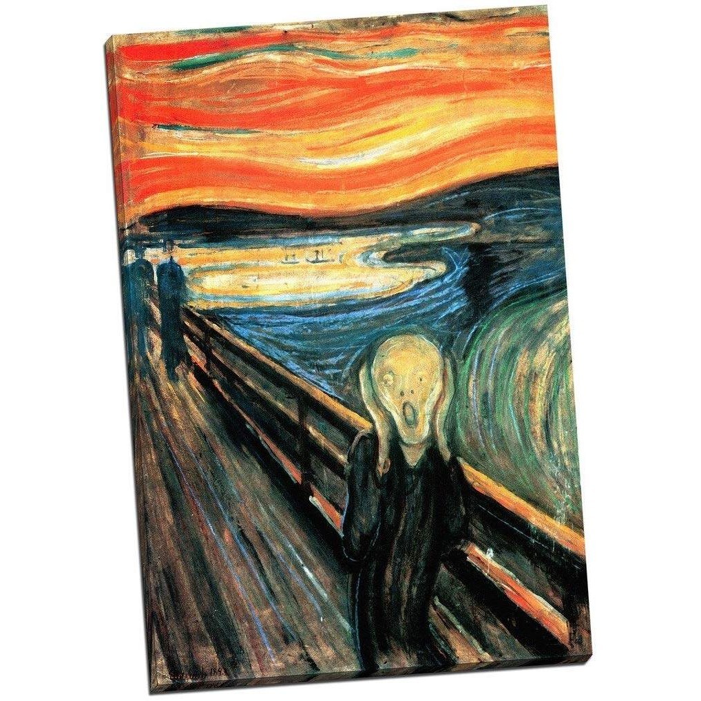 Panther Print Edward Munch The Scream Canvas Print Picture Wall Art LargeInches