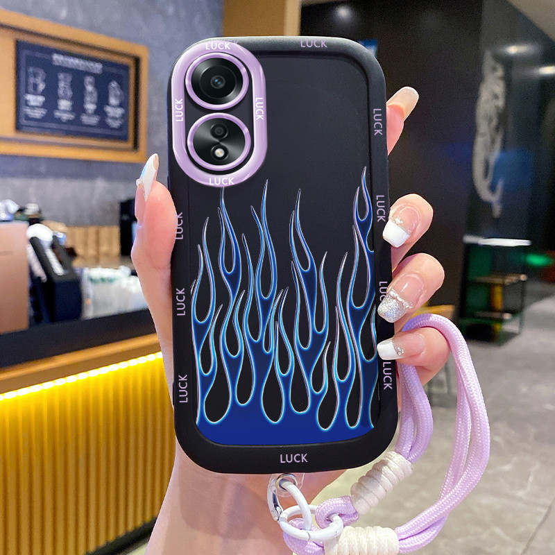 ปลอก Hp สําหรับ OPPO A58 4G A78 4G A58 5G A58X 5G A78 5G A1X 5G A2X 5G กรณีปลอกรูปแบบไฟ Kesing HP Ce