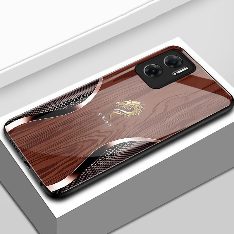 เคสสำหรับ Xiaomi Redmi 10 5G 10 4G 10C 4G เคสโทรศัพท์มังกรเปลือกแก้วกันกระแทก